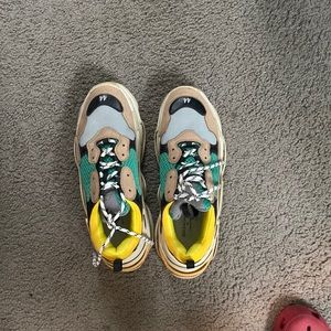 lightly used Balenciaga Triple S OG Version from FW2017 yellow / green